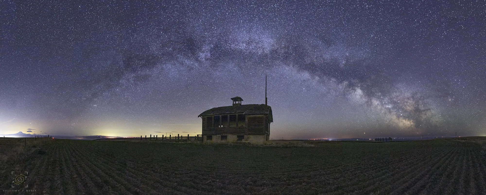 Finished Milky Way panorama used to verify the PanoForge workflow